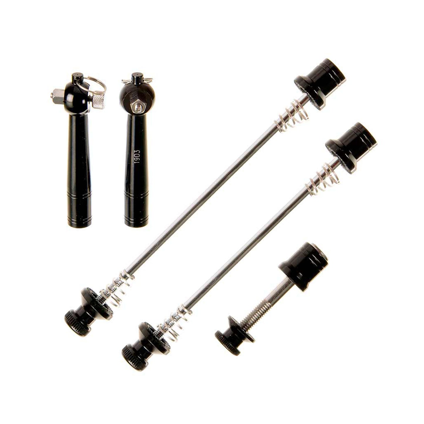 EVO Anti-theft QR Skewer Set, 3 pieces, Black
