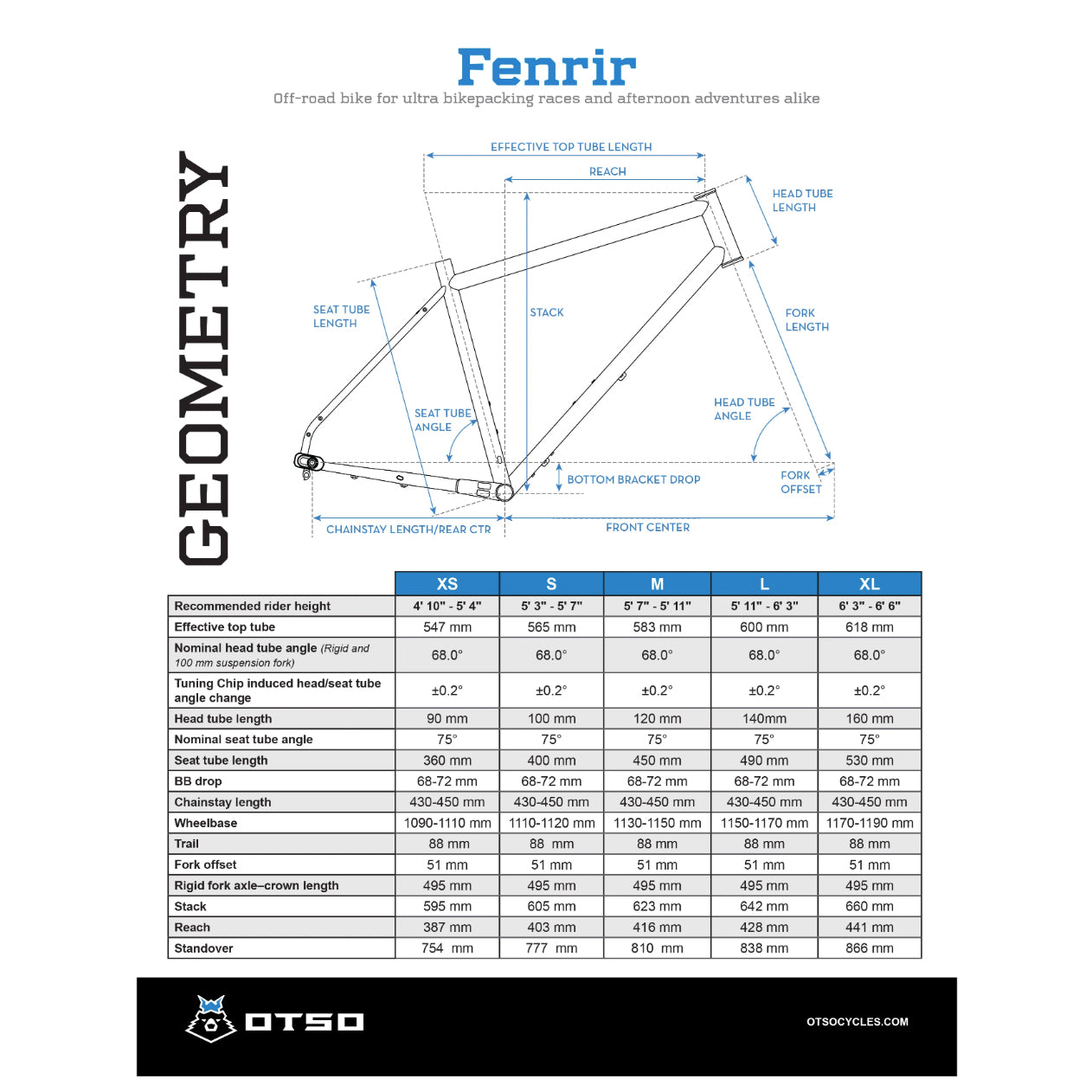 Otso Fenrir Stainless Drop Bar GRX600 12sp.