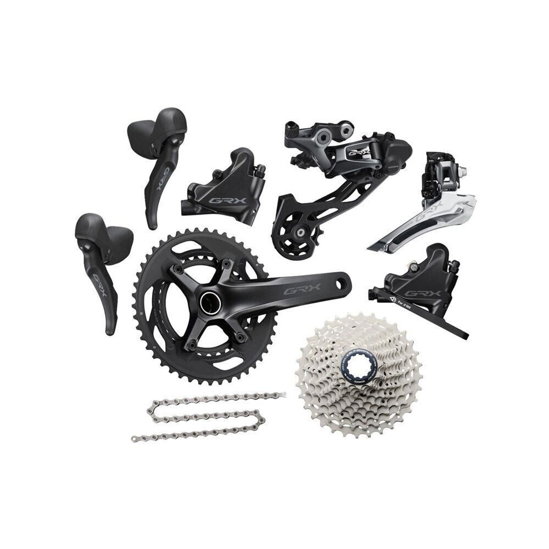 Shimano GRX 600 2x Groupset (BB and rotors not included)