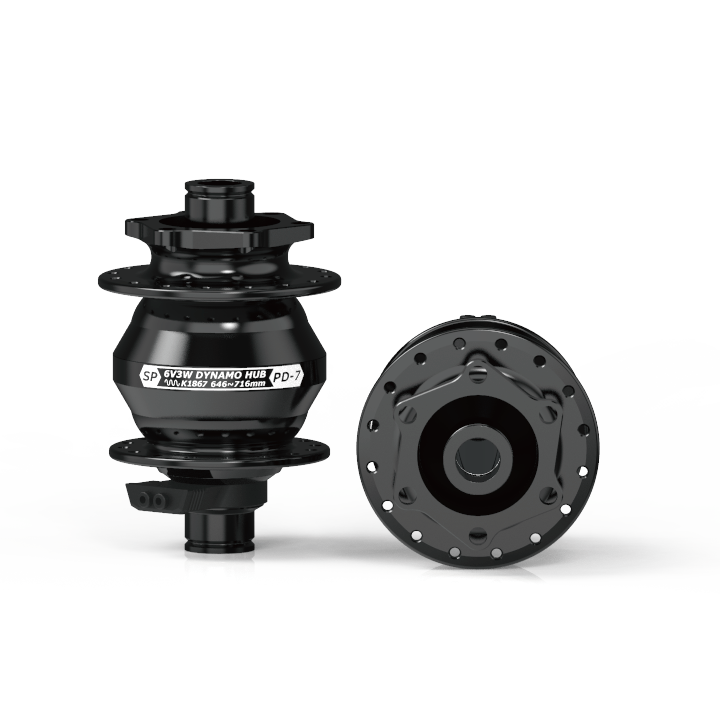 Shutter Precision PD-7 Dynamo Hub ISO 12x100 32h Black
