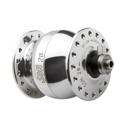 Schmidt SON 28 Dynamo Hub (QR, Rim Brake)