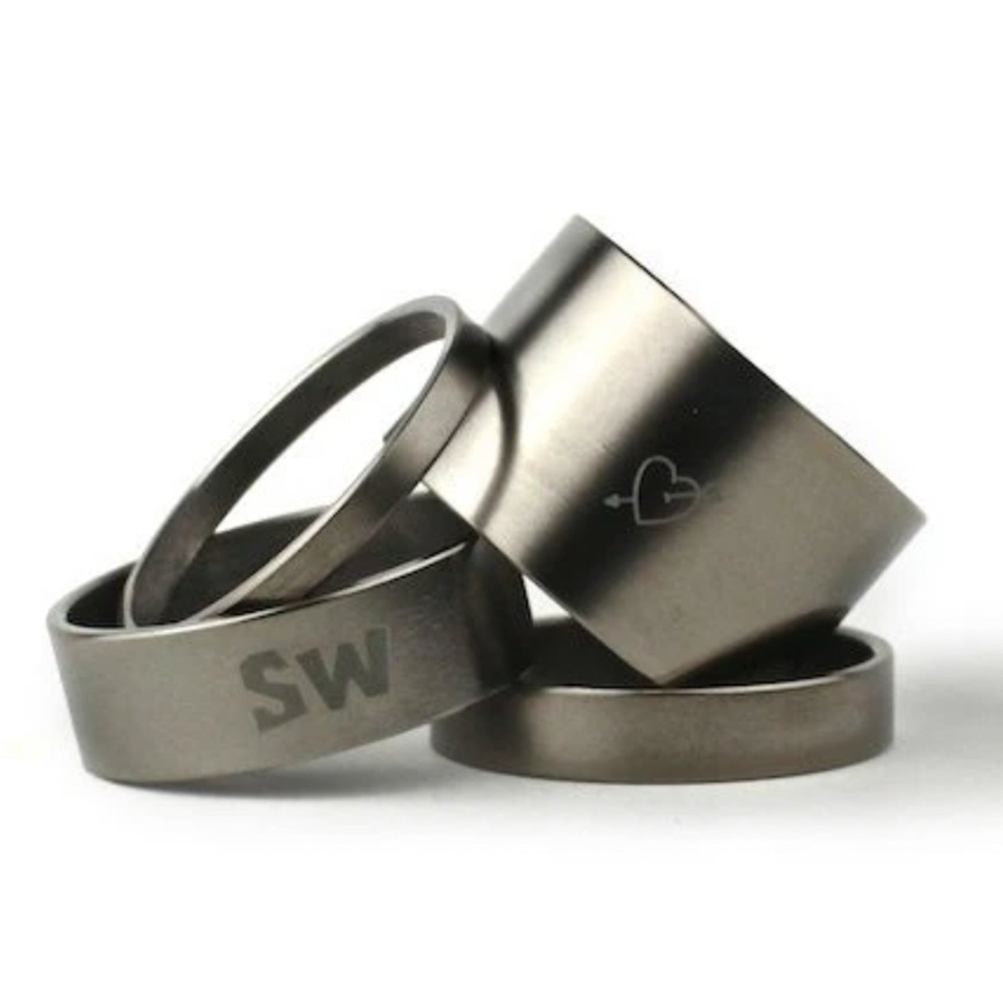 SimWorks 'With Me' Titanium Headset Spacers 1"