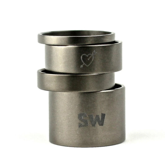 SimWorks 'With Me' Titanium Headset Spacers 1"