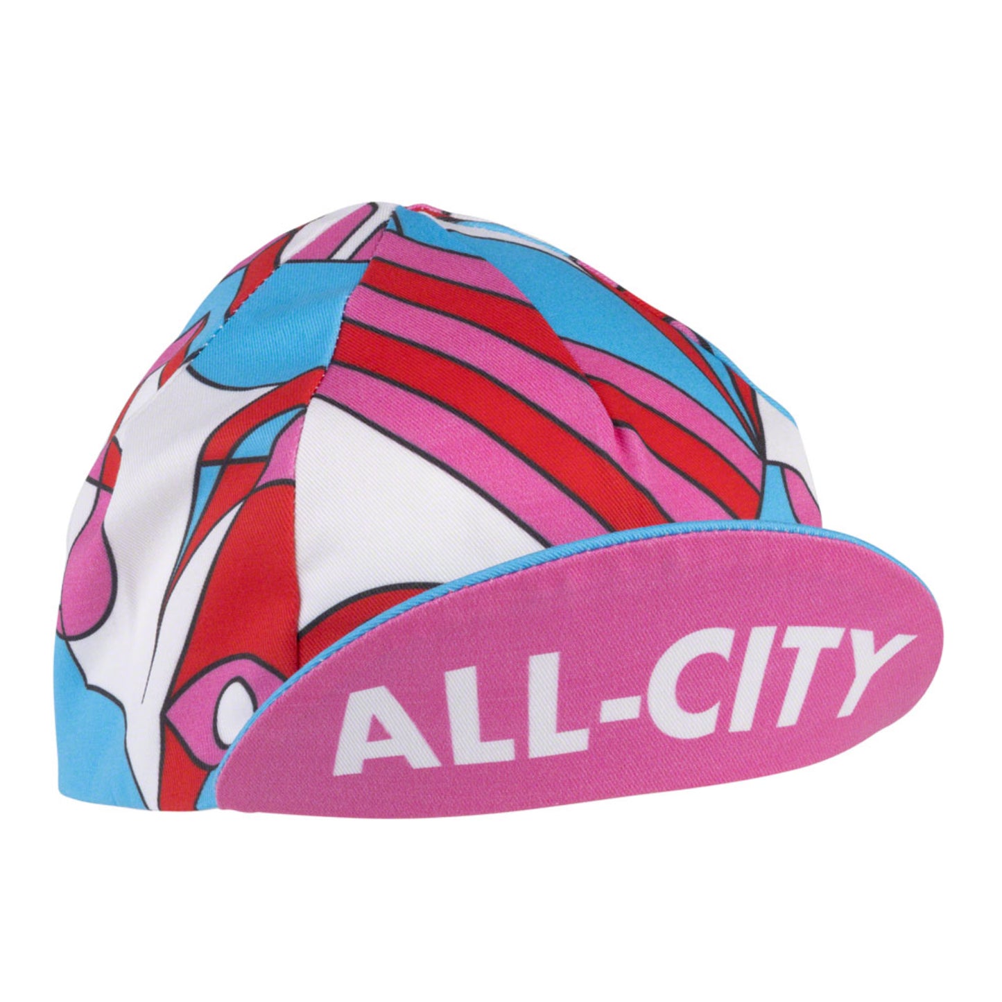 All-City Parthenon Party Cycling Cap - Pink, Red, Blue, Black, One Size