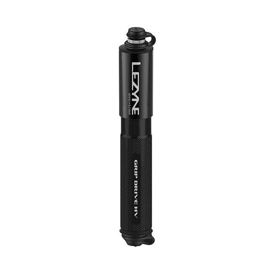 Lezyne Grip Drive HV Pump, ABS Flip Chuck, 90PSI, Black, S, 186 mm