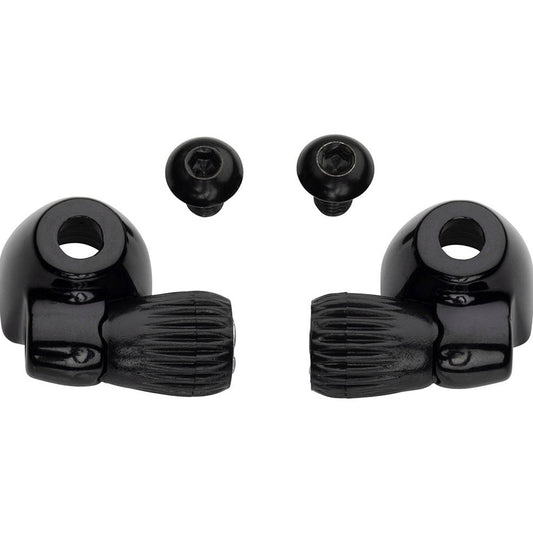 Problem Solvers Downtube Housing Stops w/ Barrel Adjusters - Black