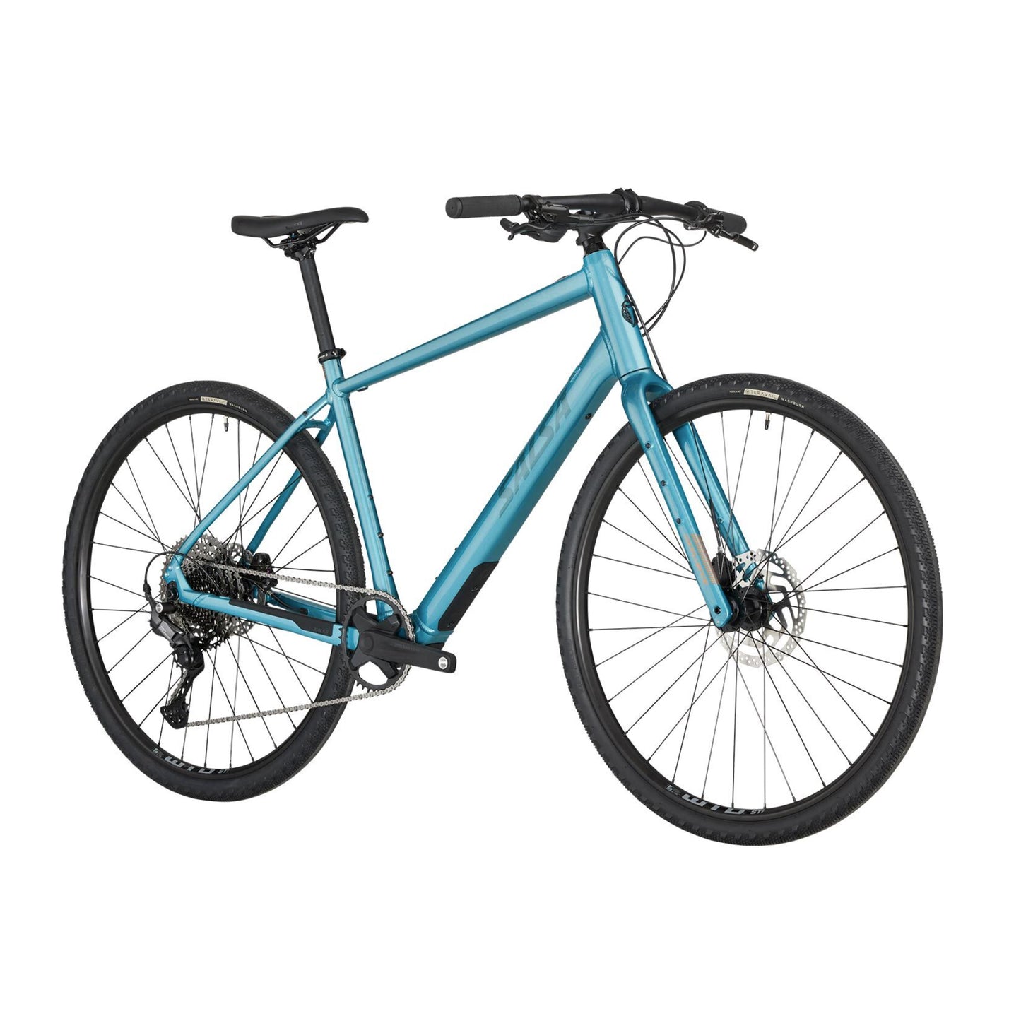 Salsa Confluence Flat Bar Cues 11 Ebike - 700c, Aluminum, Dark Cyan