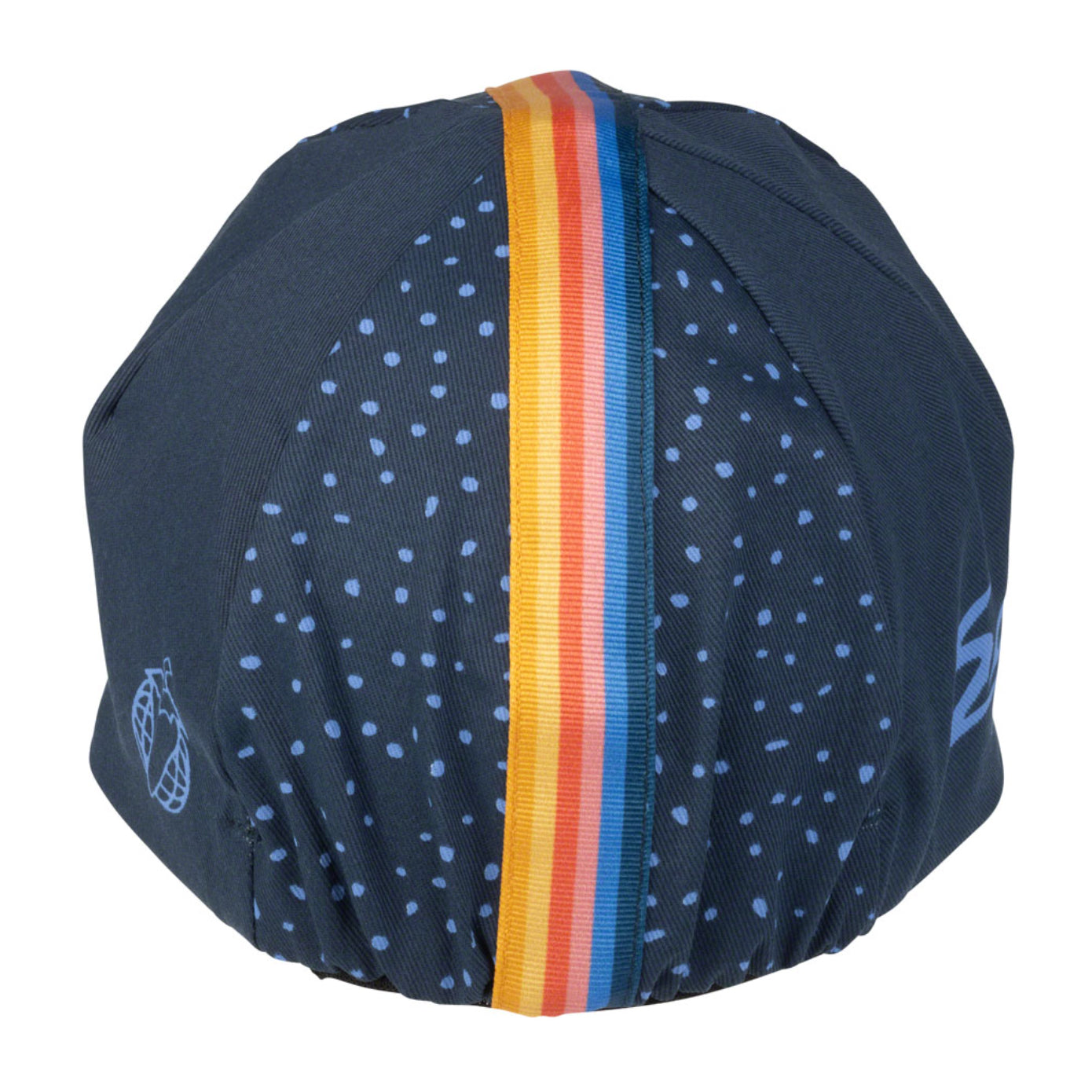 Salsa Team Polytone Cycling Cap - Goldenrod, Dark Blue, w/ Stripes, One Size