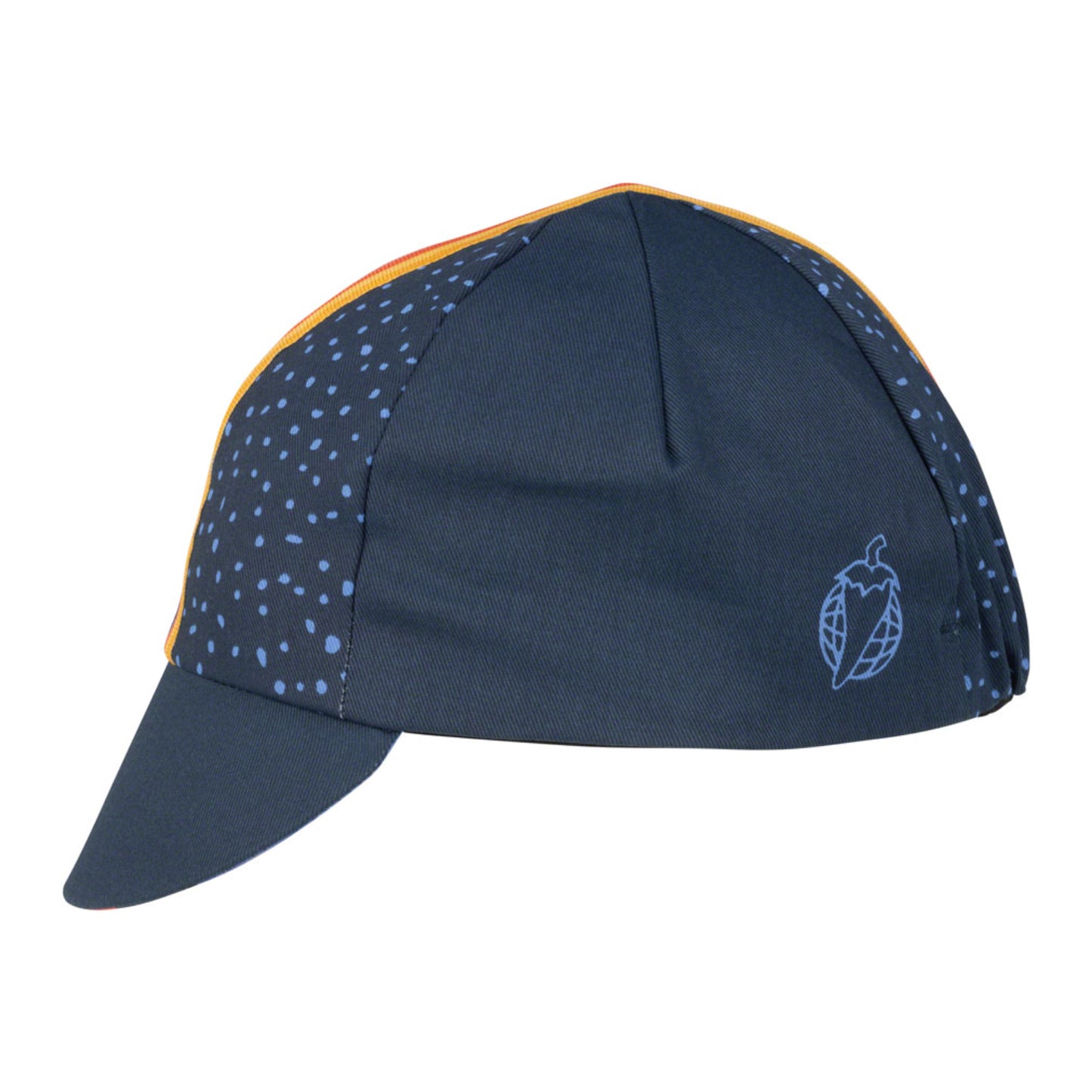 Salsa Team Polytone Cycling Cap - Goldenrod, Dark Blue, w/ Stripes, One Size