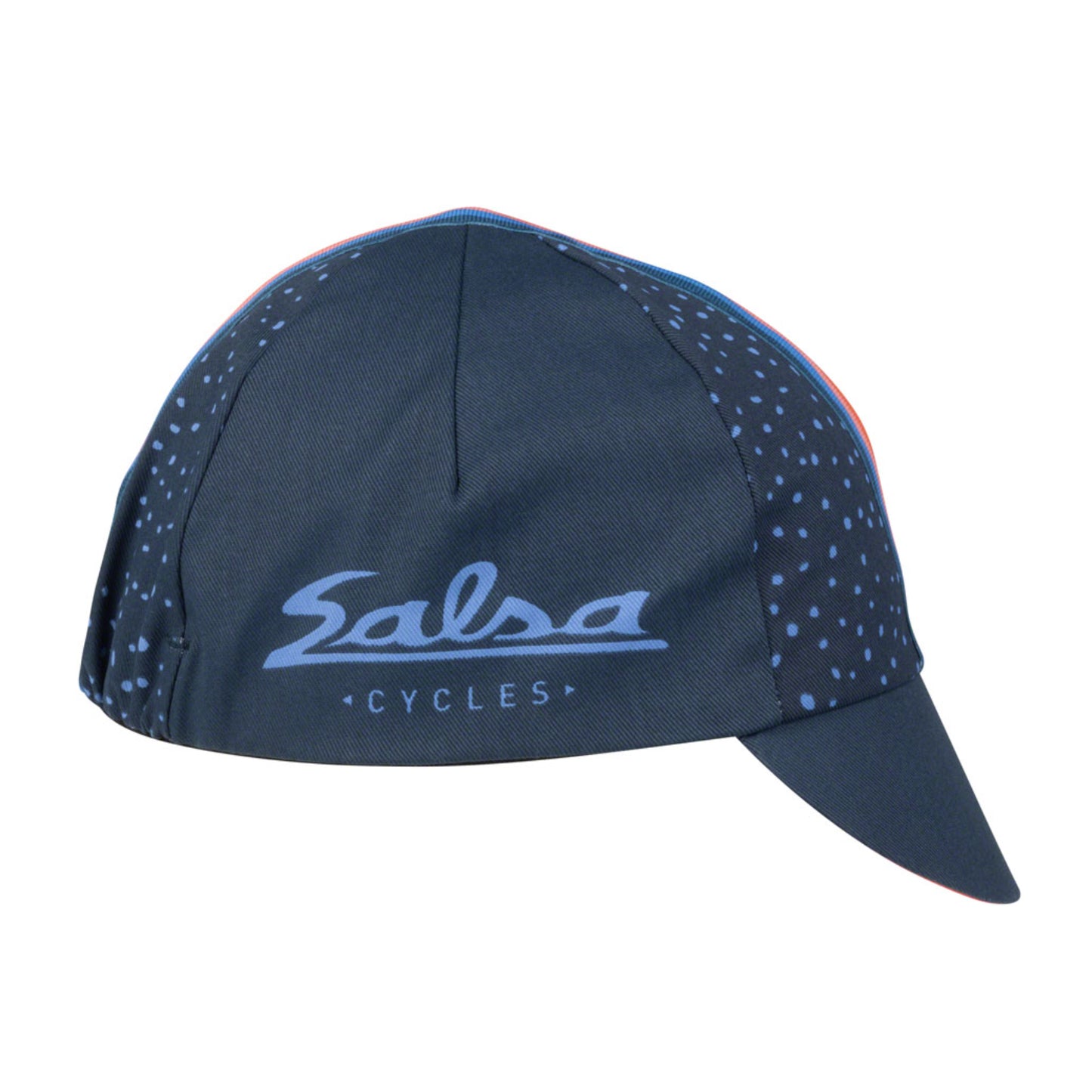 Salsa Team Polytone Cycling Cap - Goldenrod, Dark Blue, w/ Stripes, One Size