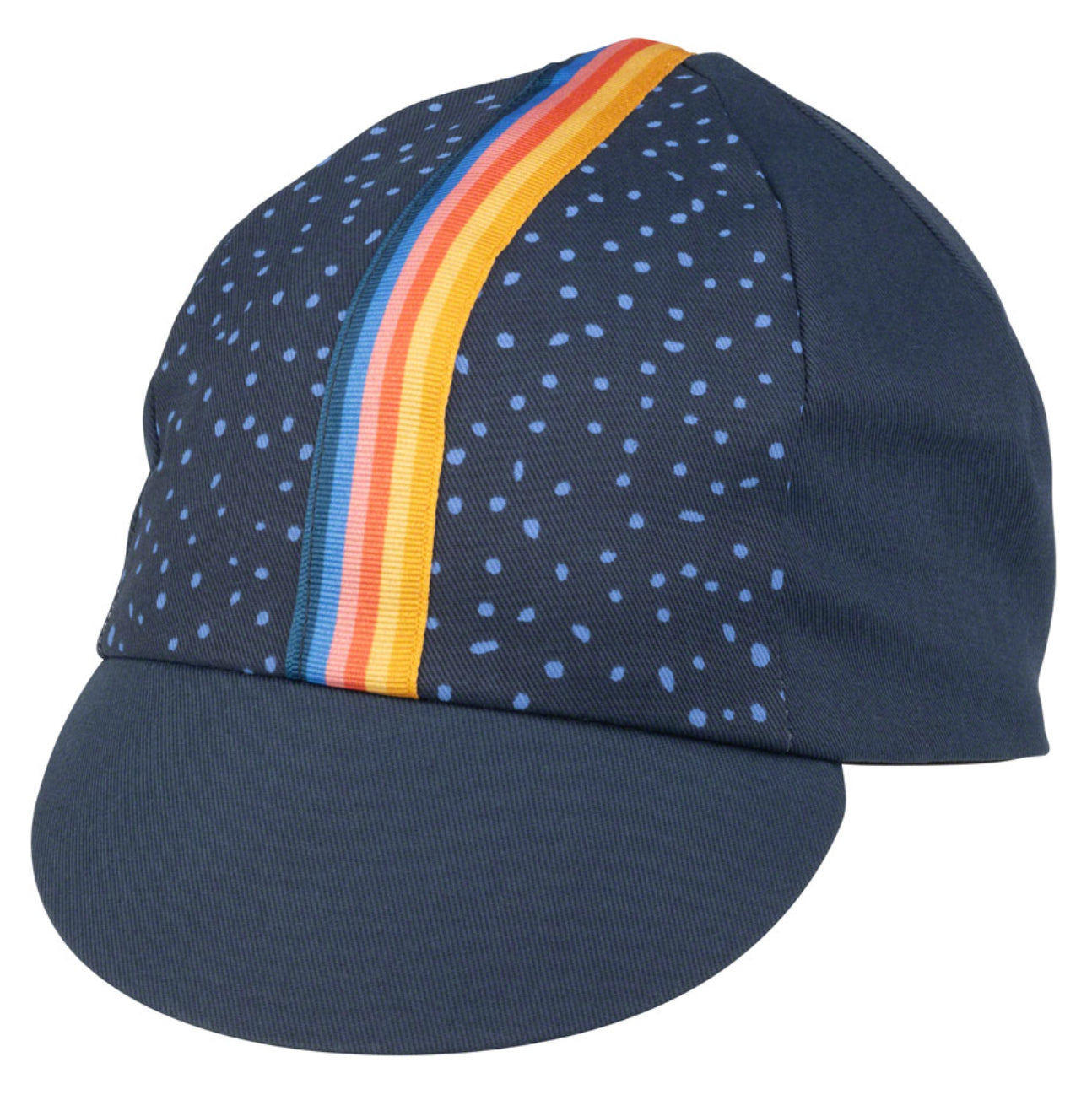 Salsa Team Polytone Cycling Cap - Goldenrod, Dark Blue, w/ Stripes, One Size