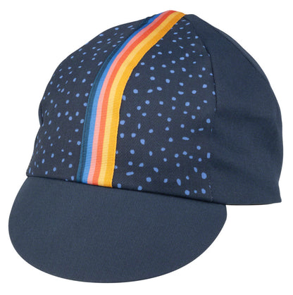 Salsa Team Polytone Cycling Cap - Goldenrod, Dark Blue, w/ Stripes, One Size