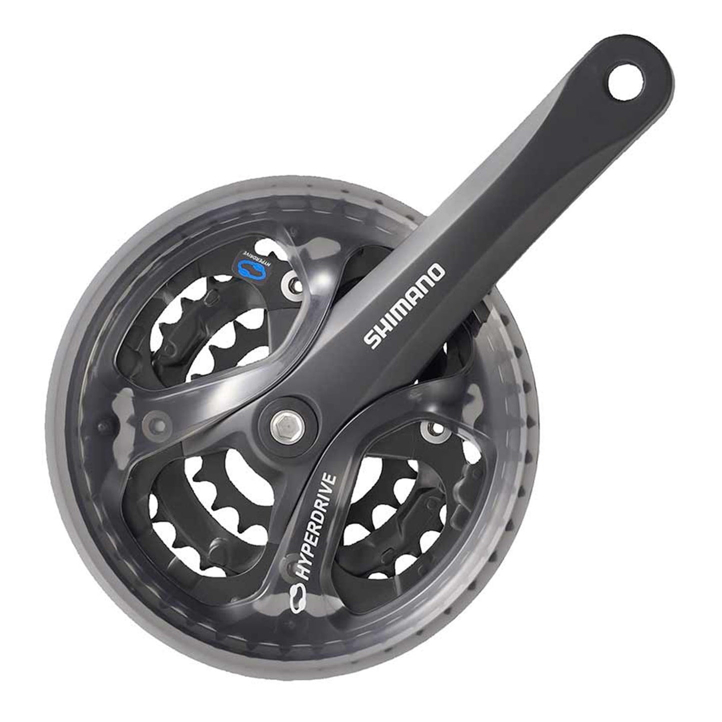 Shimano Acera FC-M361-L Crankset 48/38/28t Black, 170mm, w/ Chainguard