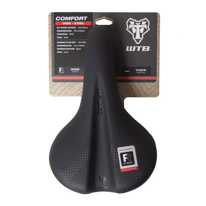 WTB Comfort Saddle - Steel, Black, Wide