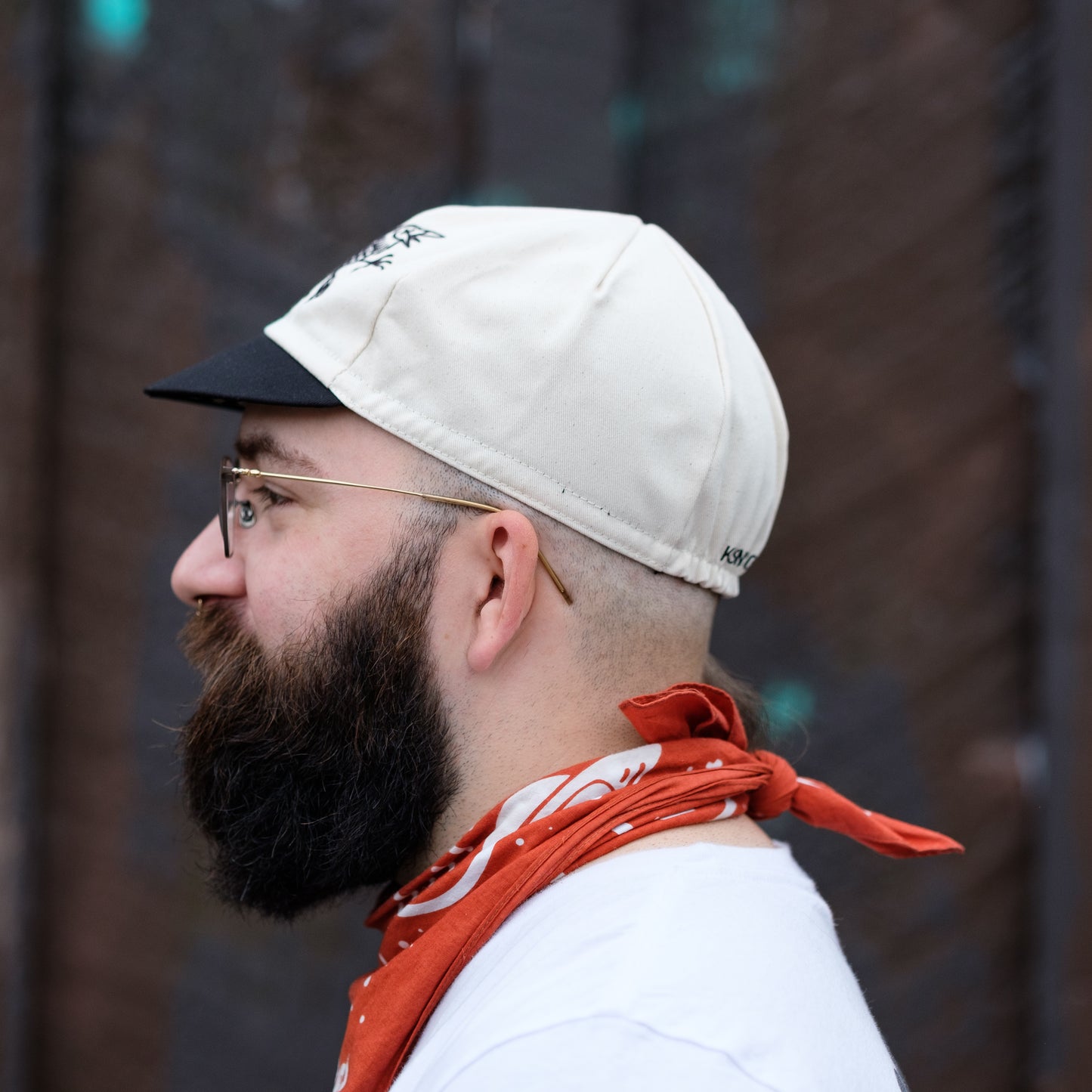 Murder of Crows Cycling Cap - Raw Cotton
