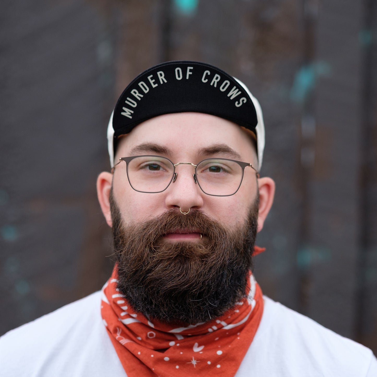 Murder of Crows Cycling Cap - Raw Cotton