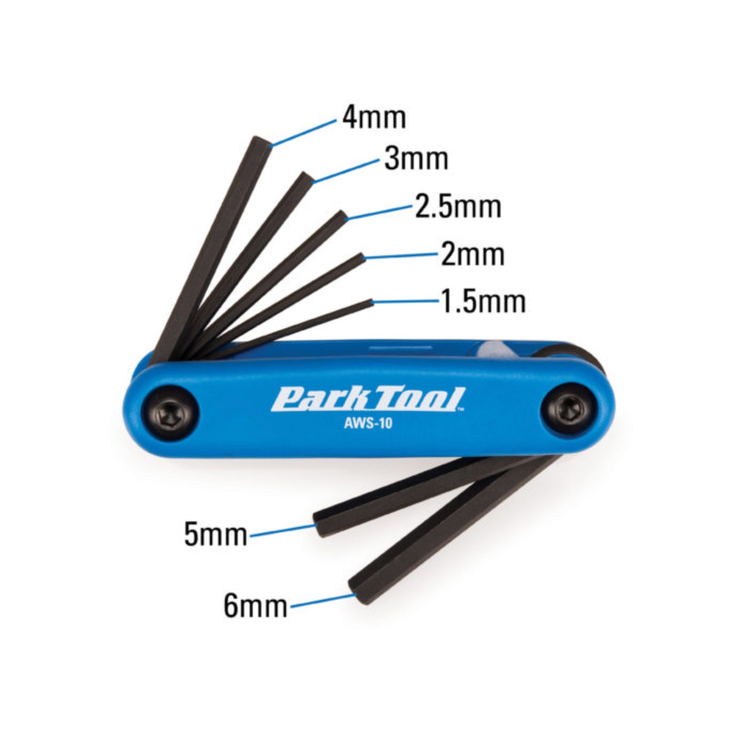 Park Tool AWS-10 Multi-tool (1.5/2/2.5/3/4/5/6mm Hex)